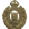 Lancashire Constabulary Small Wreath Helmet Plate - King's Crown