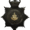 County Borough of Barrow-in-Furness Police Night Helmet Plate - Queen's Crown