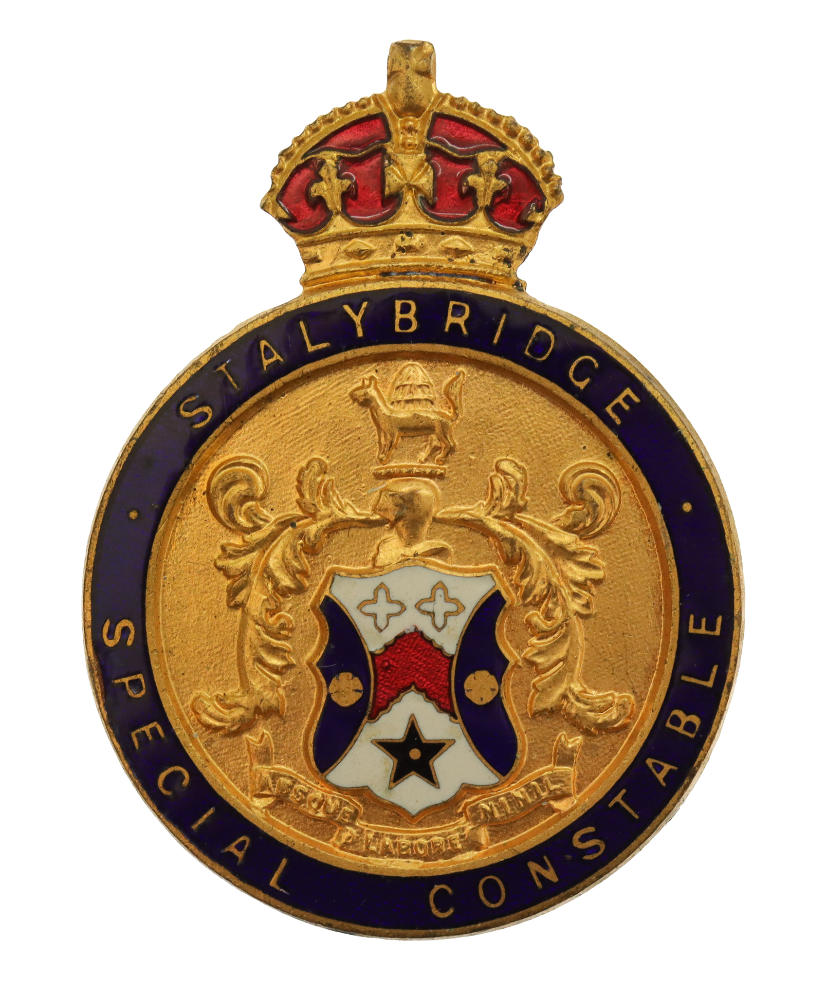 Stalybridge Special Constabulary Enamelled Lapel Badge - King's Crown