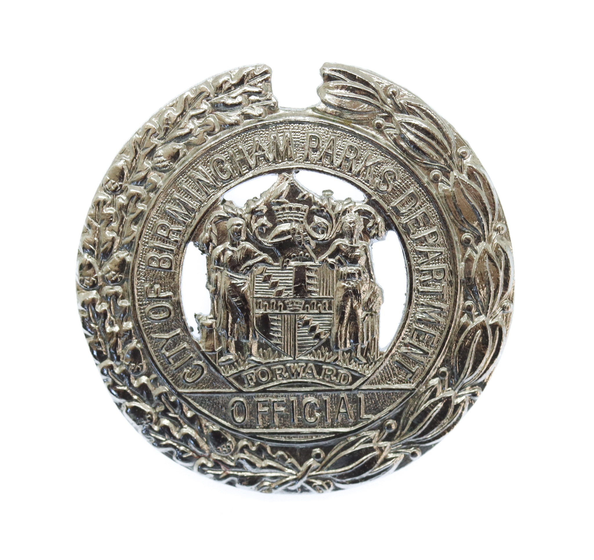 City of Birmingham Parks Department Official Cap Badge
