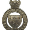 Norfolk Constabulary Cap Badge - King's Crown