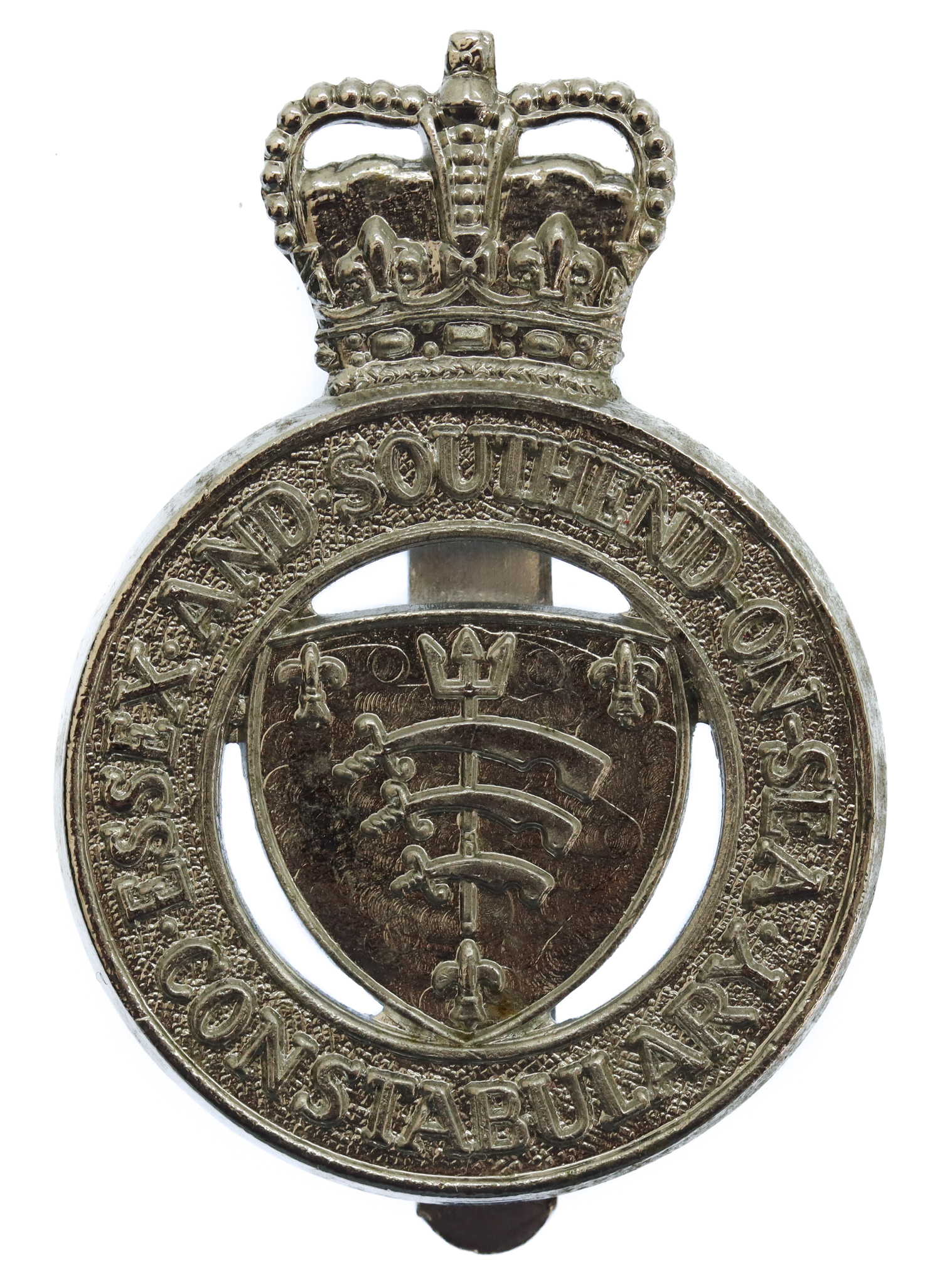 Essex and Southend -on- Sea Constabulary Cap Badge - Queen's Crown
