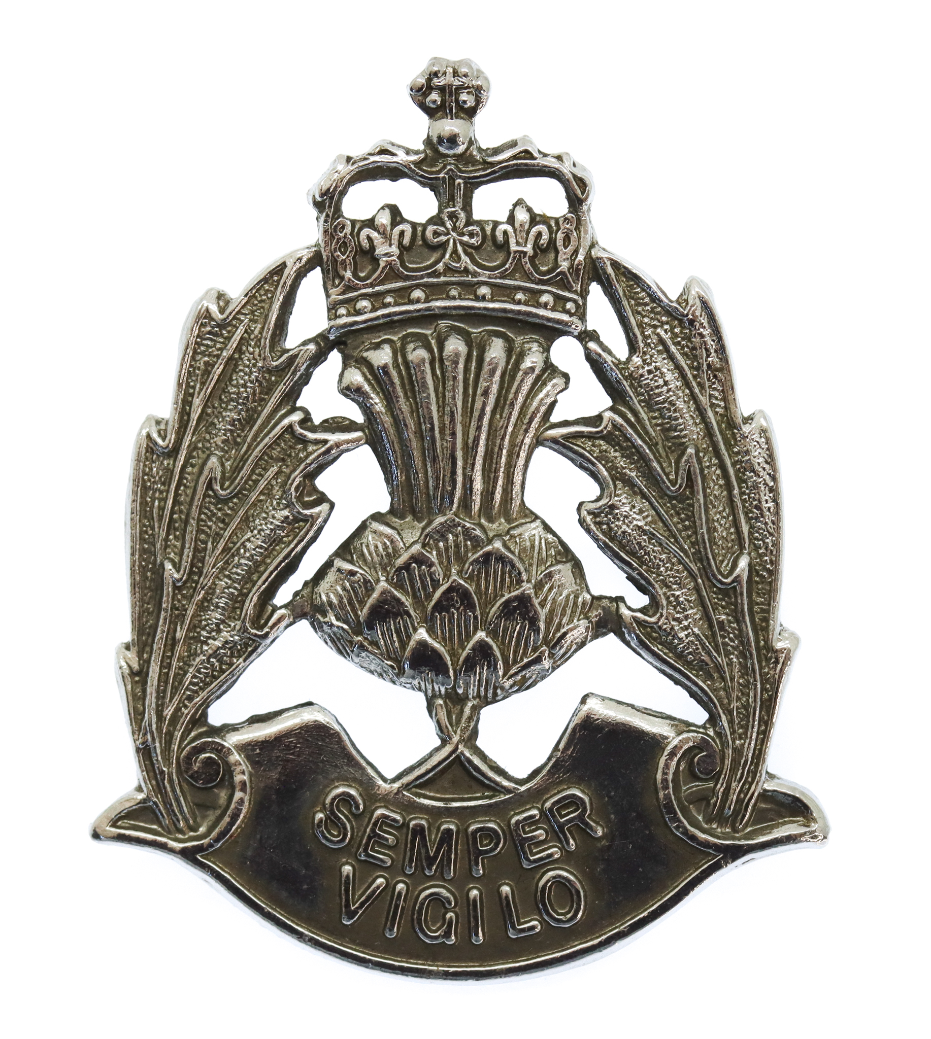 Scottish Police Forces Cap Badge - Queen's Crown 