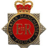 Greater Manchester Police Enamelled Star Cap Badge - Queen's Crown