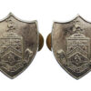 Pair of Burnley Borough Police Chrome Collar Badges