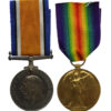 WW1 British War & Victory Prisoner of War Medal Pair - Pte. J.S. Jordan, King's Own Yorkshire Light Infantry