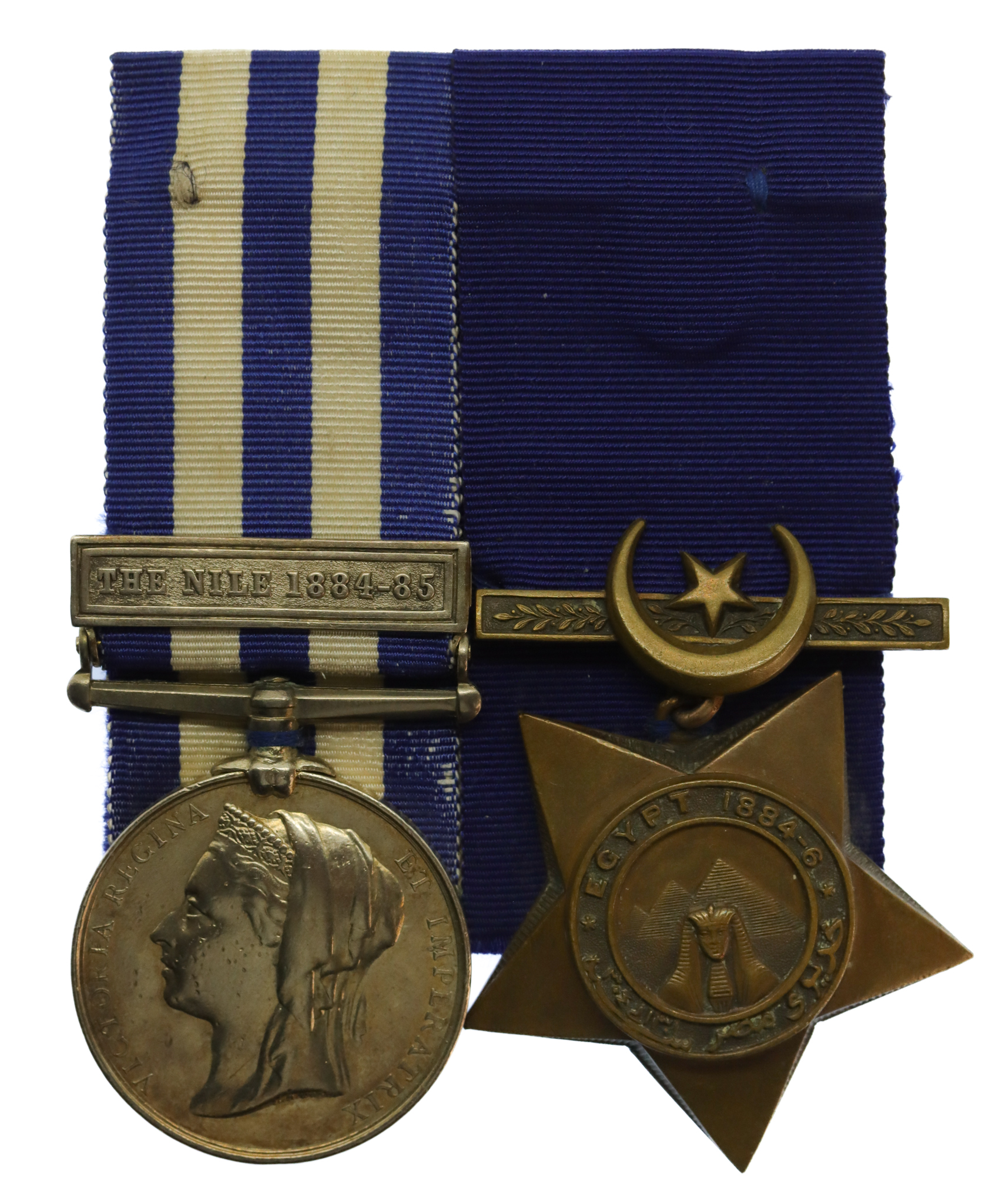 Egypt Medal (Clasp - The Nile 1884-85) and 1884-6 Khedives Star Medal Pair - Pte. W.H. Vowles, 21st Hussars Light Camel Regiment