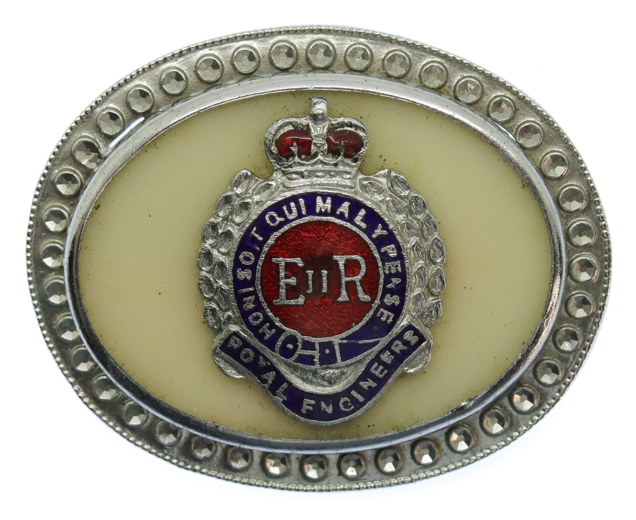 EIIR Royal Engineers Sweetheart Brooch