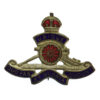 Royal Artillery Enamelled Sweetheart Brooch - King's Crown