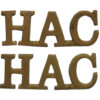 Pair of Honourable Artillery Company (H.A.C.) Shoulder Titles