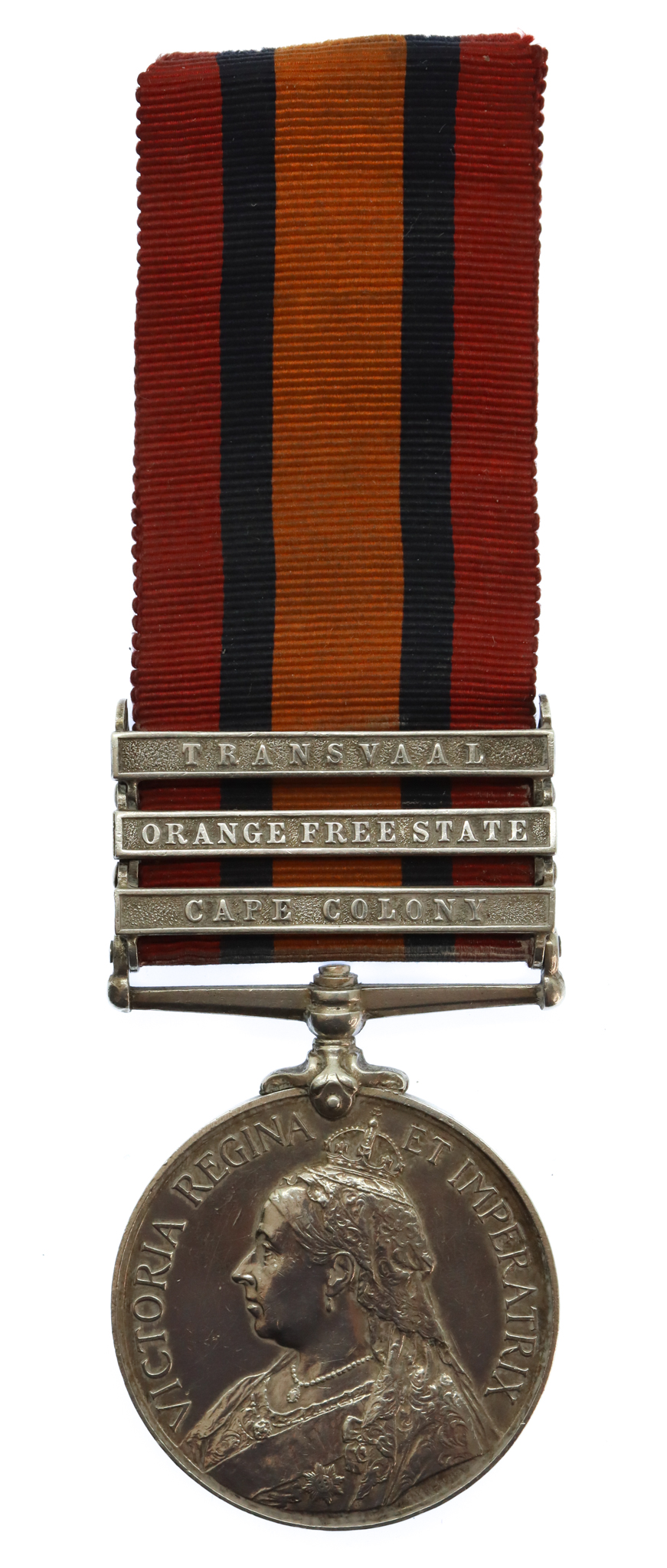 Queen's South Africa Medal (3 Clasps - Cape Colony, Orange Free State, Transvaal) - Pte. A. Shaw, Lancashire Fusiliers