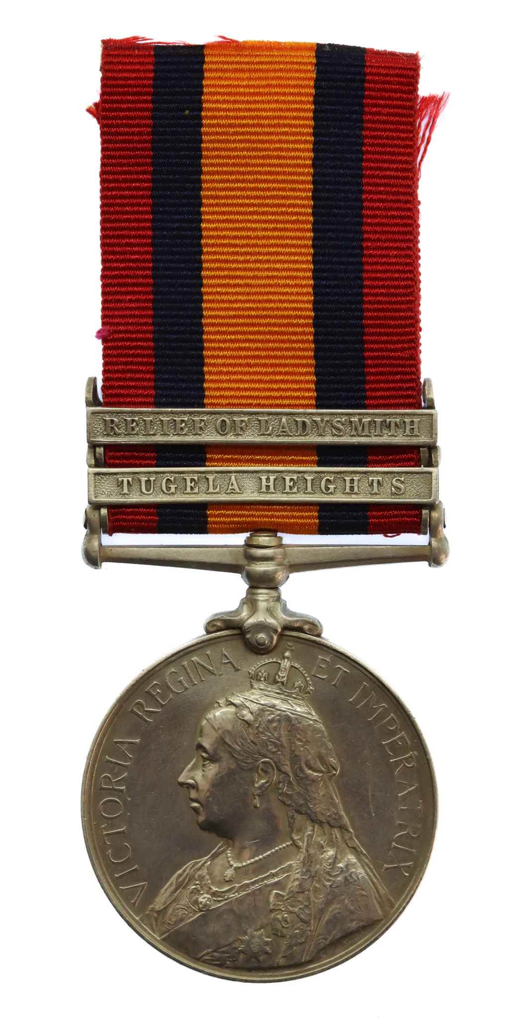 Queen's South Africa Medal (2 Clasps - Tugela Heights, Relief of Ladysmith) - Pte. W. Cook, South Lancashire Regiment
