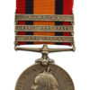 Queen's South Africa Medal (3 Clasps - Cape Colony, Orange Free State, Transvaal) - Pte. F. Dillon, Lancashire Fusiliers