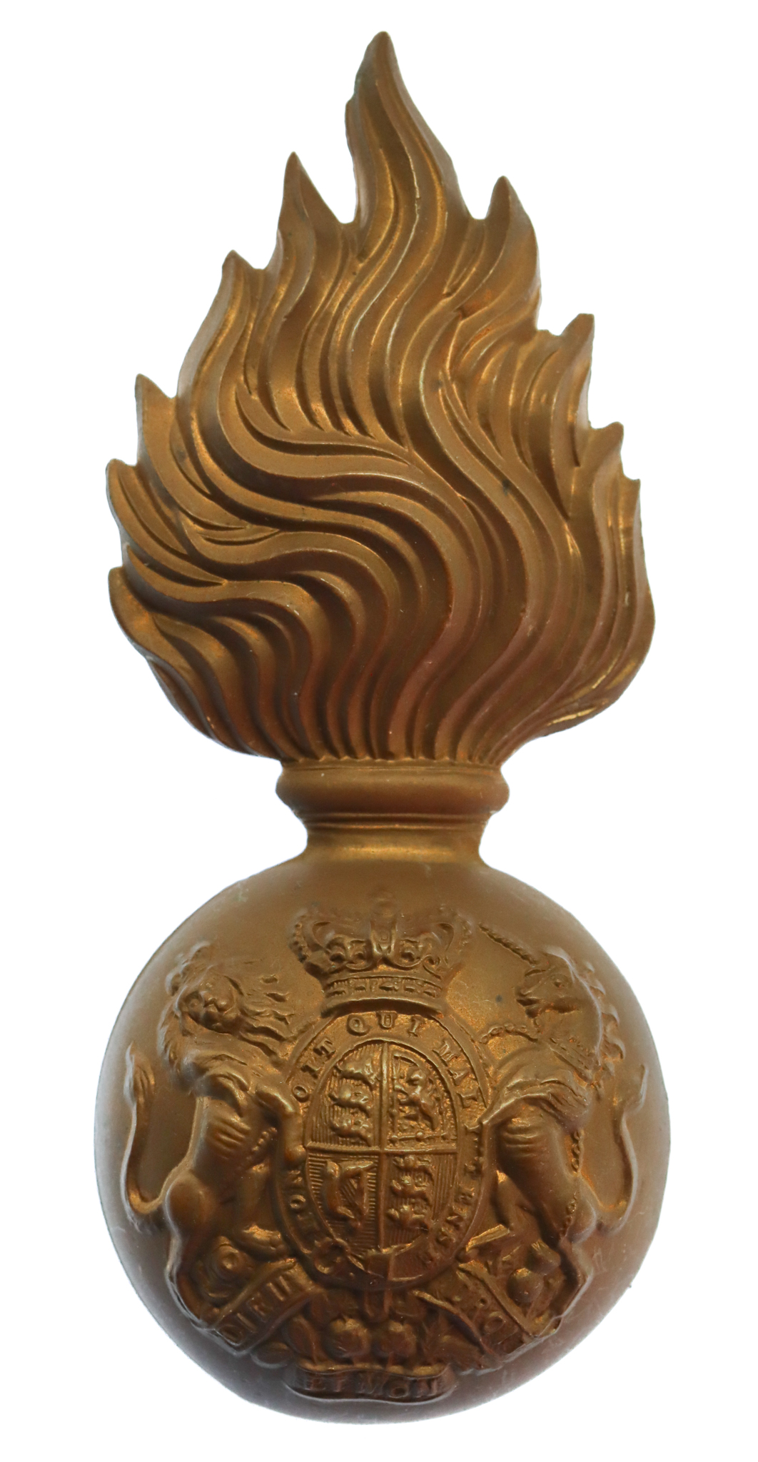 Victorian Royal Scots Fusiliers Fur Cap Grenade Badge
