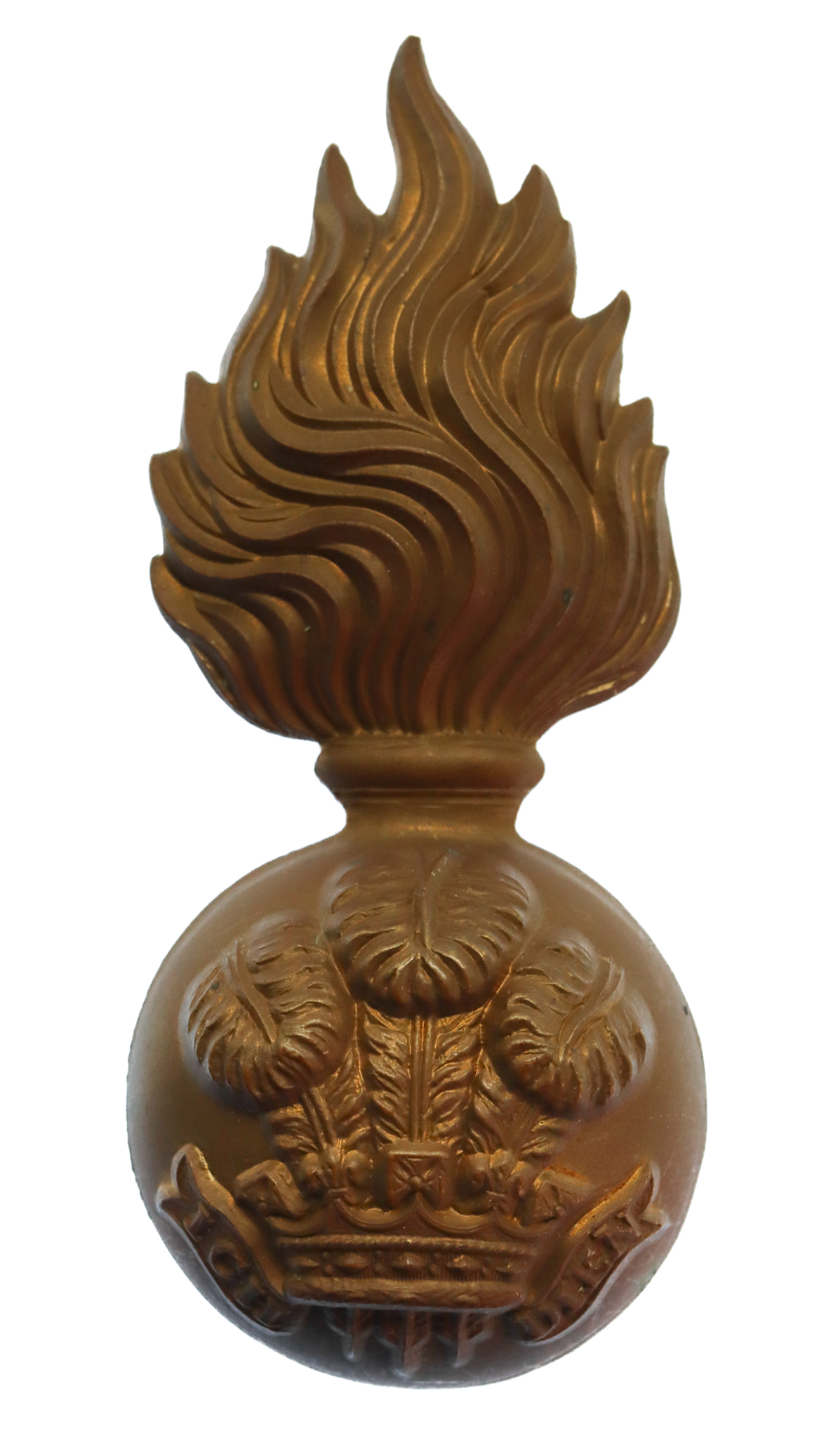 Royal Welsh Fusiliers Fur Cap Grenade Badge