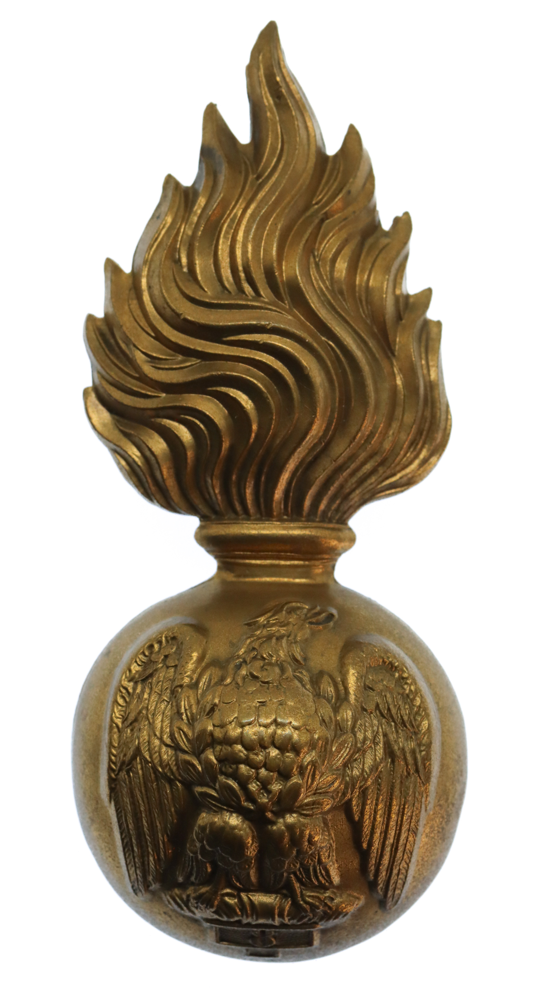 Royal Irish Fusiliers Fur Cap Grenade Badge