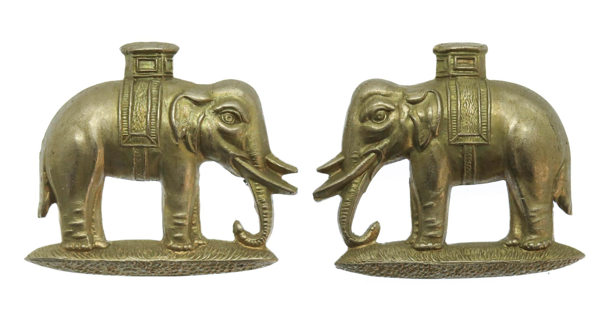 Pair of West Riding Regiment (Duke of Wellington's Volunteer Battalions) Collar Badges