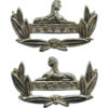 Pair of Gloucestershire Regiment Anodised (Staybrite) Collar Badges