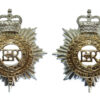 Pair of Royal Corps of Transport (R.C.T.) Anodised (Staybrite) Collar Badges