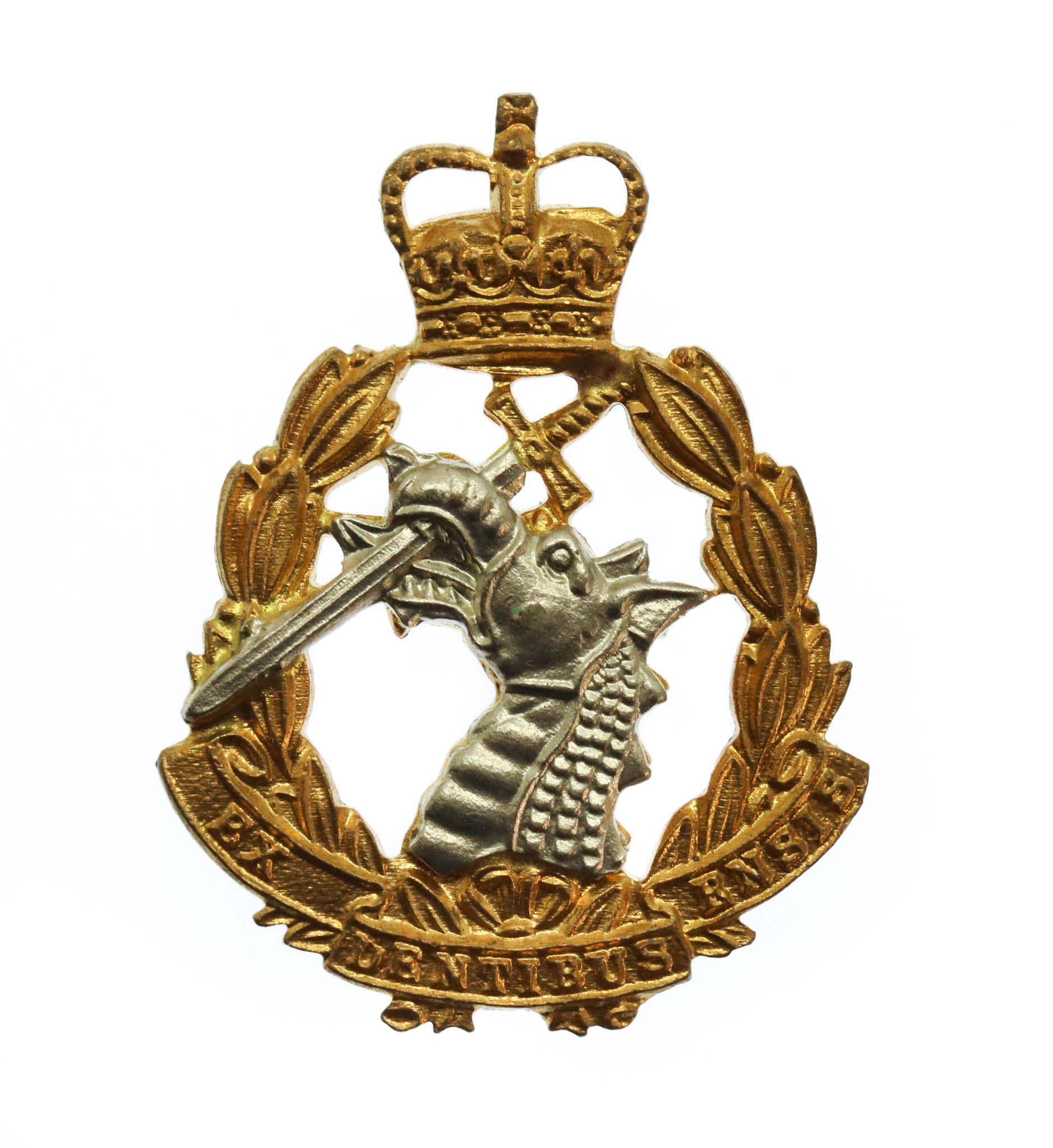 Royal Army Dental Corps (R.A.D.C.) Bi-Metal Collar Badge