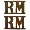 Pair of Royal Marines (RM) Shoulder Titles