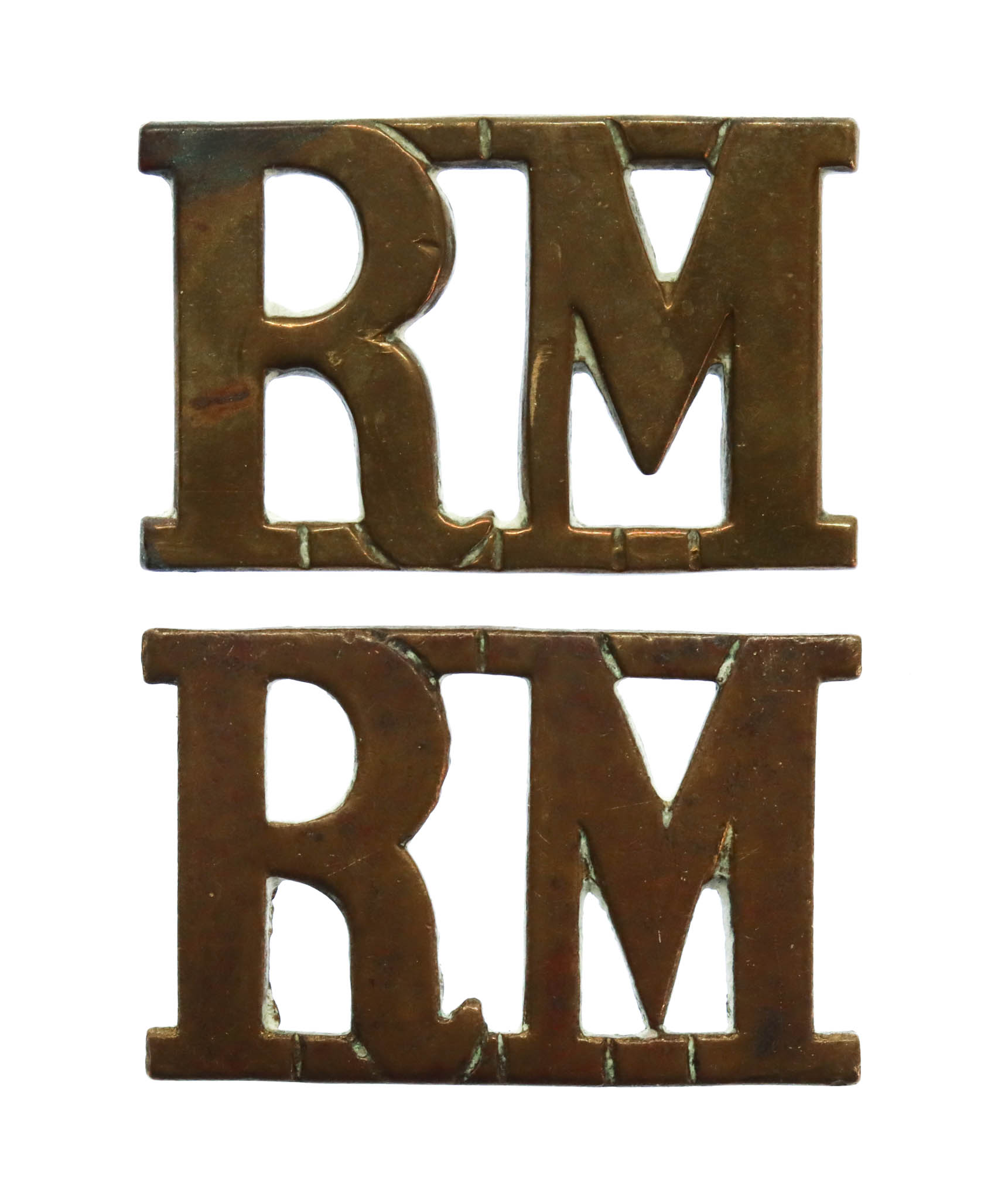 Pair of Royal Marines (RM) Shoulder Titles