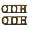 Pair of Queen's Own Hussars (Q.O.H.) Shoulder Titles