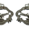 Pair of Northern Rhodesia Police Collar Badges - Queen's Crown