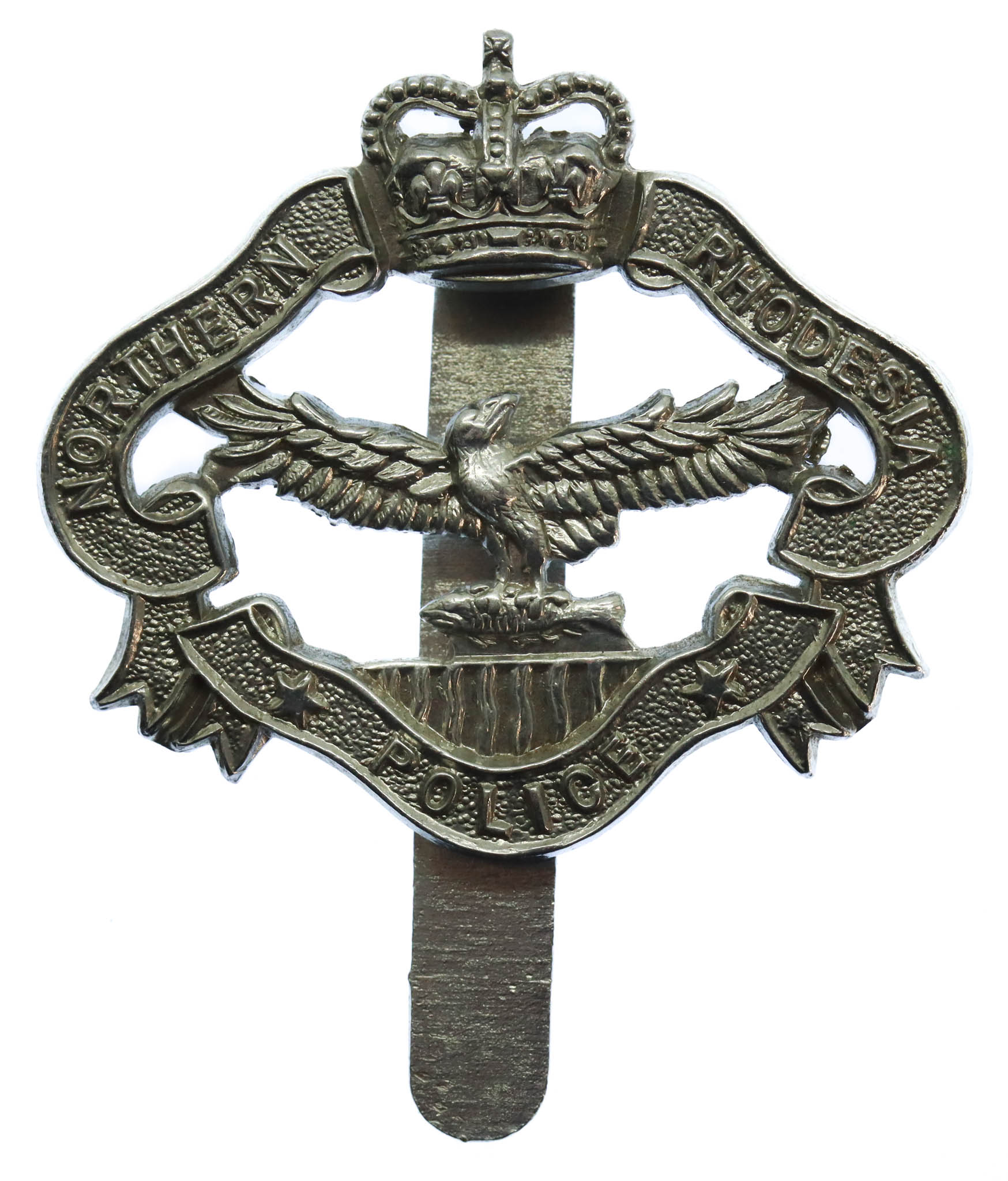 Northern Rhodesia Police Cap Badge - Queen's Crown