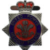 Dyfed-Powys Heddlu Police Enamelled Warrant Card Badge 