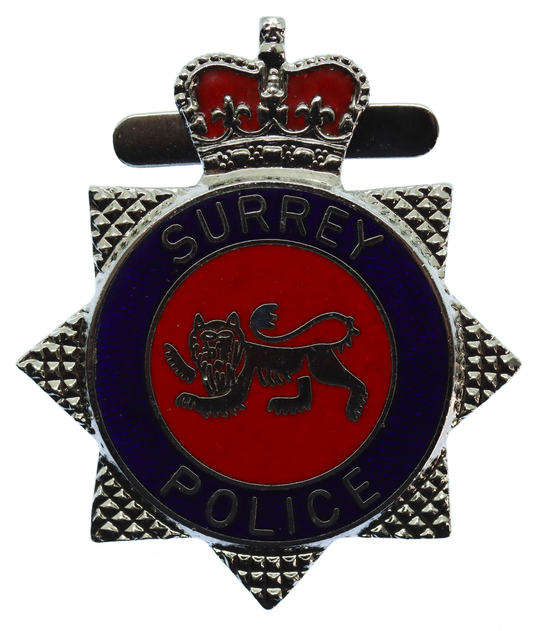 Surrey Police Enamelled Warrant Card Badge