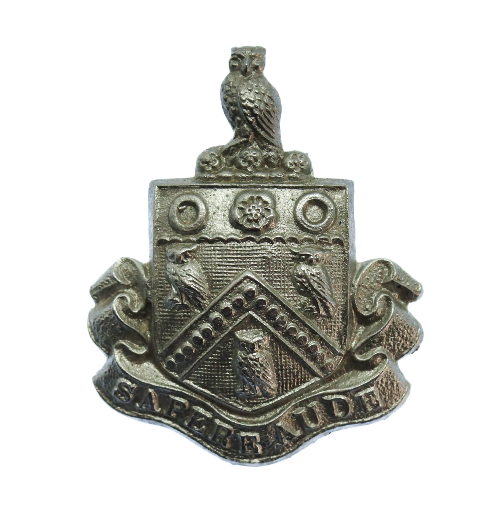 Oldham Borough Police Chrome Collar Badge