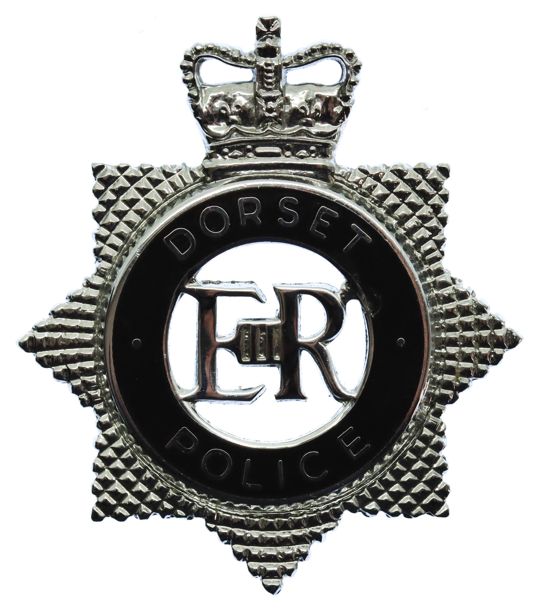 Dorset Police Senior Officer's Enamelled Cap Badge - Queen's Crown