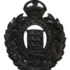 Lancashire Constabulary Black Wreath Helmet Plate - King's Crown