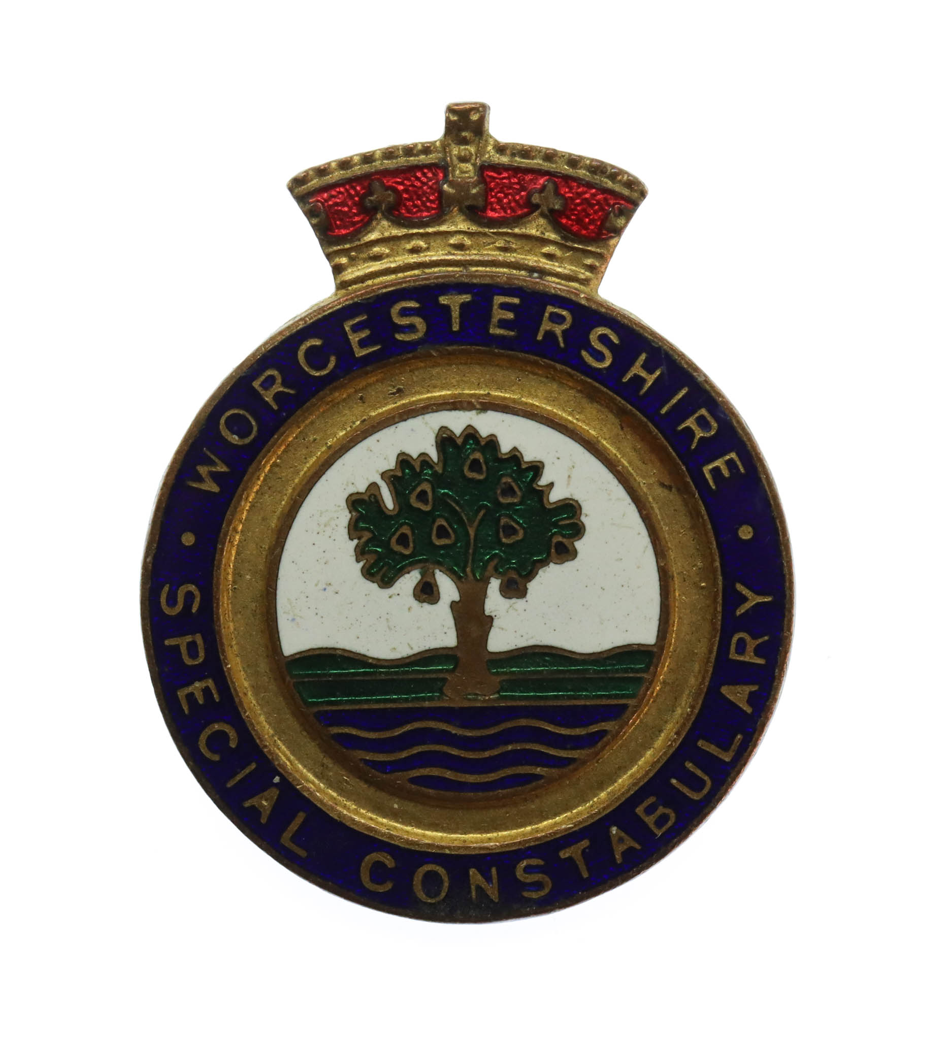 Worcestershire Special Constabulary Enamelled Lapel Badge