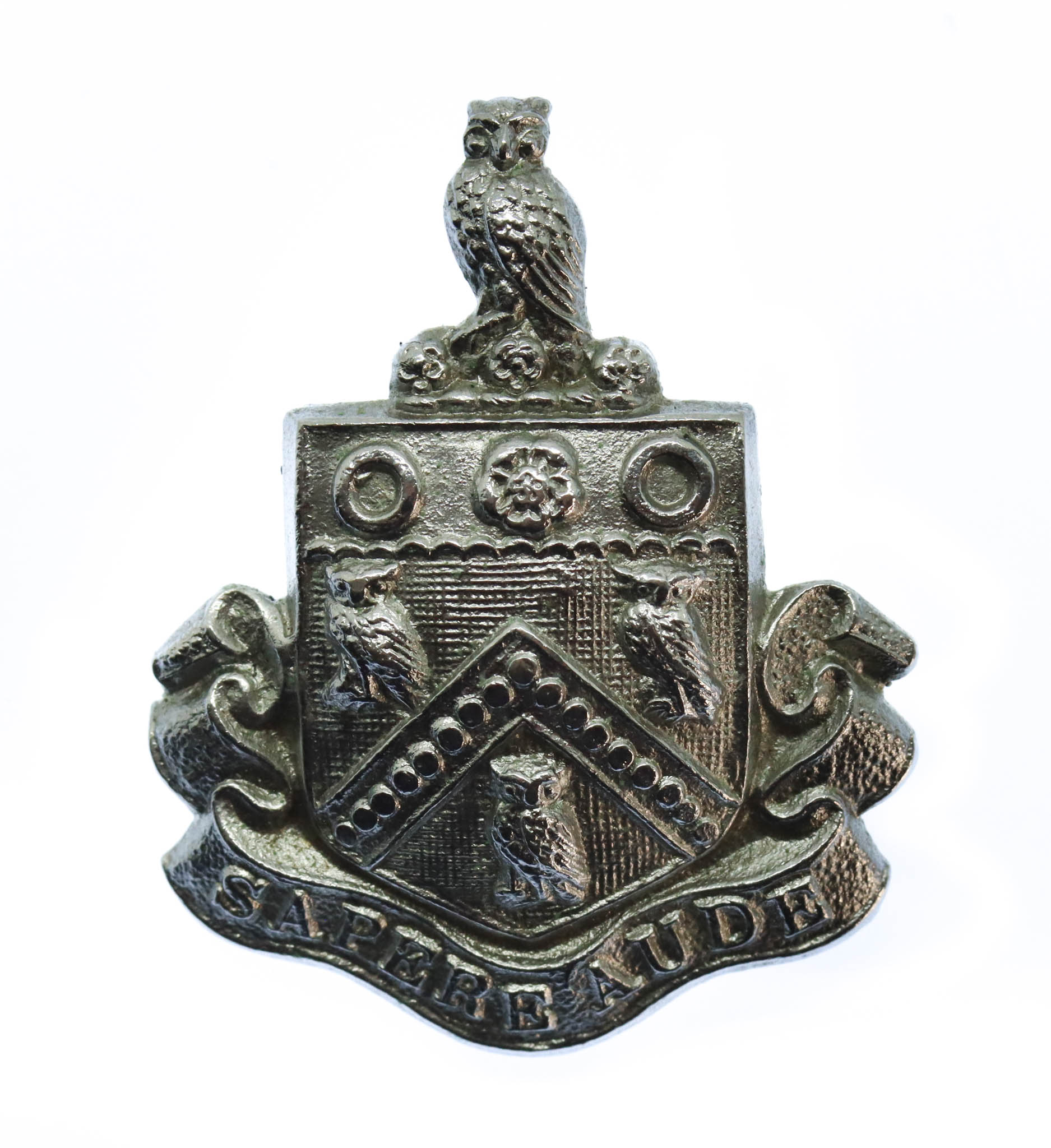 Oldham Borough Police Chrome Collar Badge