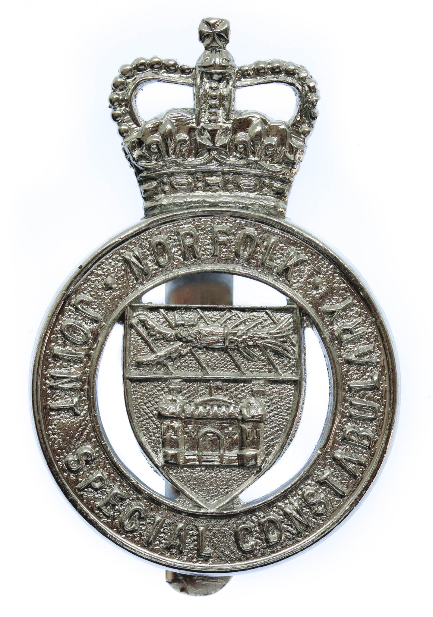 Norfolk Joint Special Constabulary Cap Badge - Queen's Crown