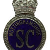 Nottinghamshire Special Constabulary Enamelled Cap Badge - King's Crown