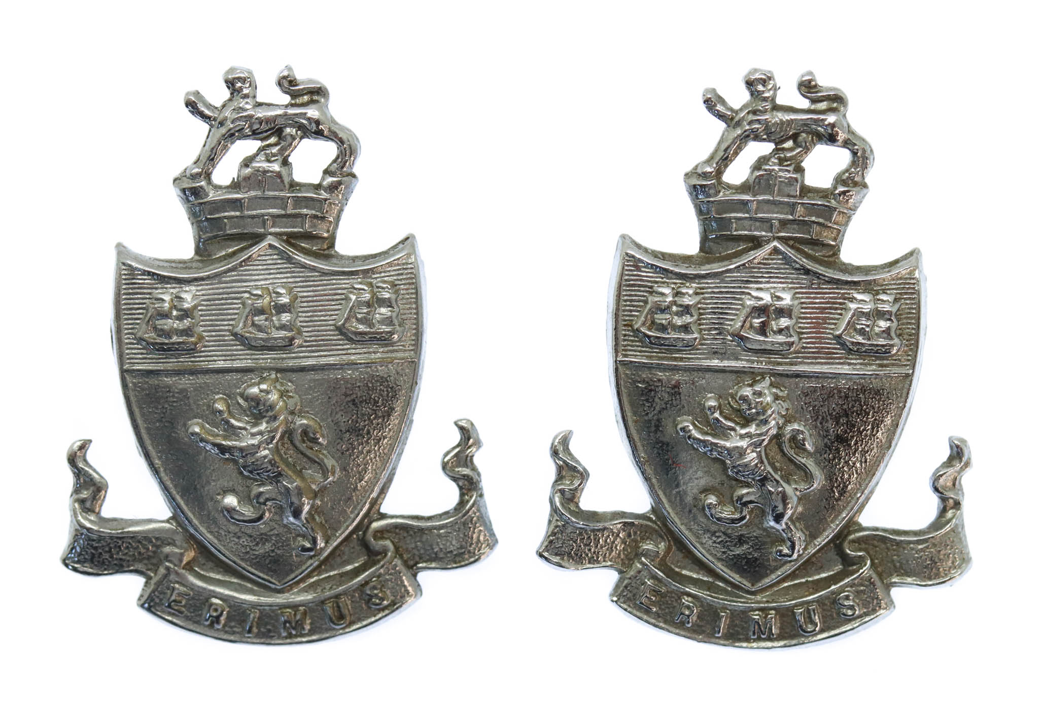 Pair of Middlesbrough Borough Police Collar Badges