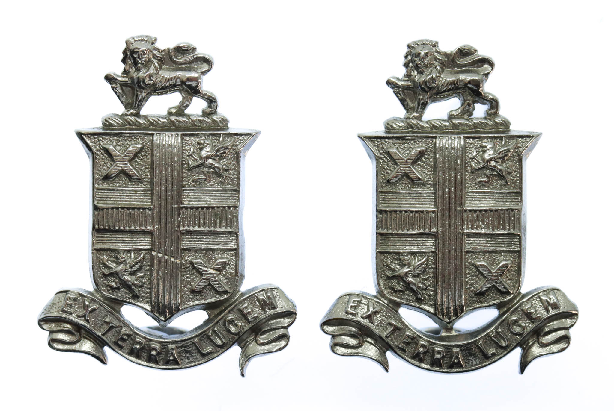 Pair of St Helens Police Collar Badges