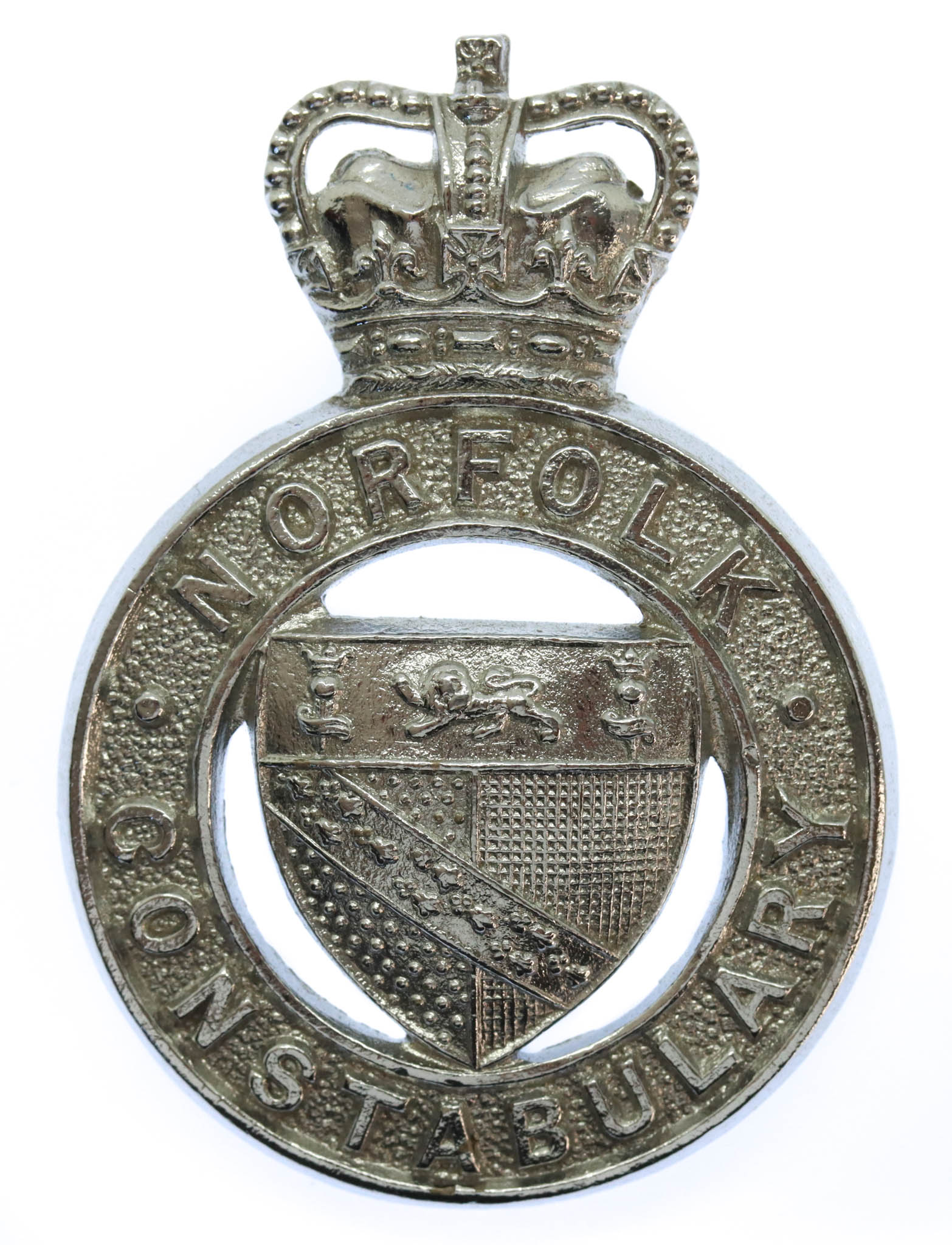 Norfolk Constabulary Cap Badge - Queen's Crown