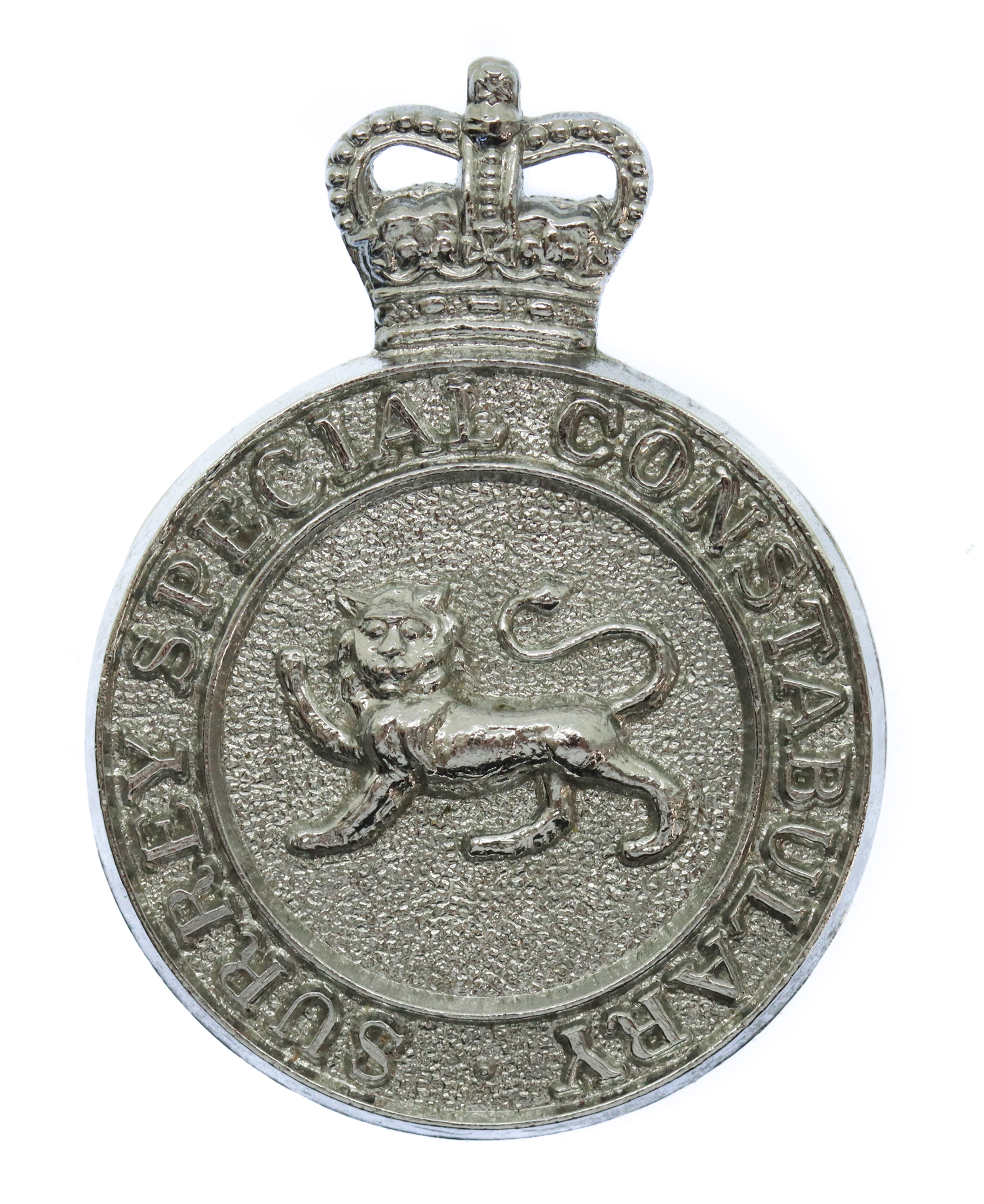 Surrey Special Constabulary Cap Badge - Queen's Crown