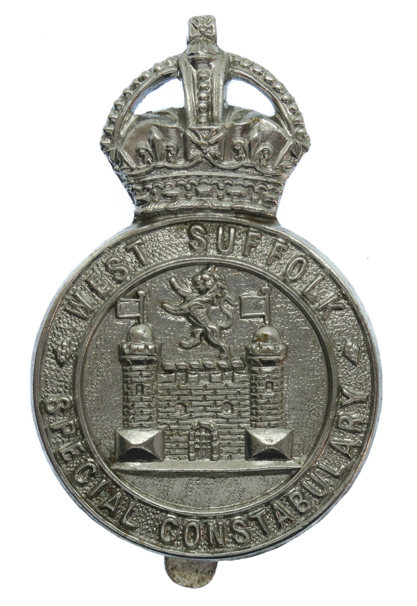 West Suffolk Special Constabulary Cap Badge - King's Crown