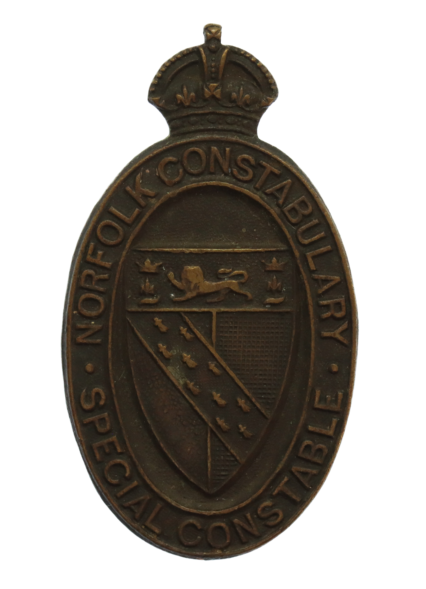 Norfolk Constabulary Special Constable Lapel Badge - King's Crown