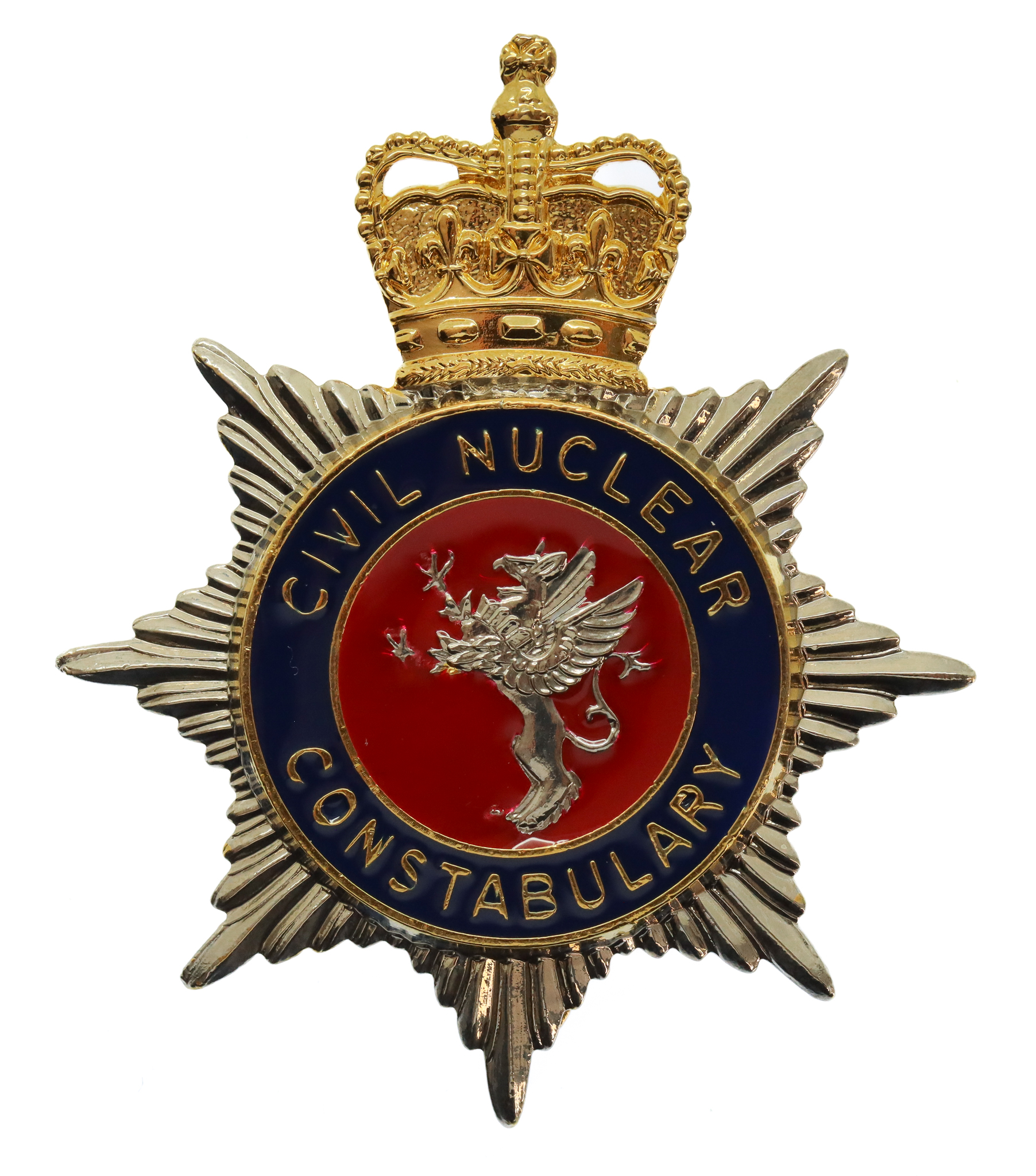 Civil Nuclear Constabulary Enamelled Cap Badge - Queen's Crown