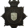 Bournemouth Borough Police Night Helmet Plate - King's crown