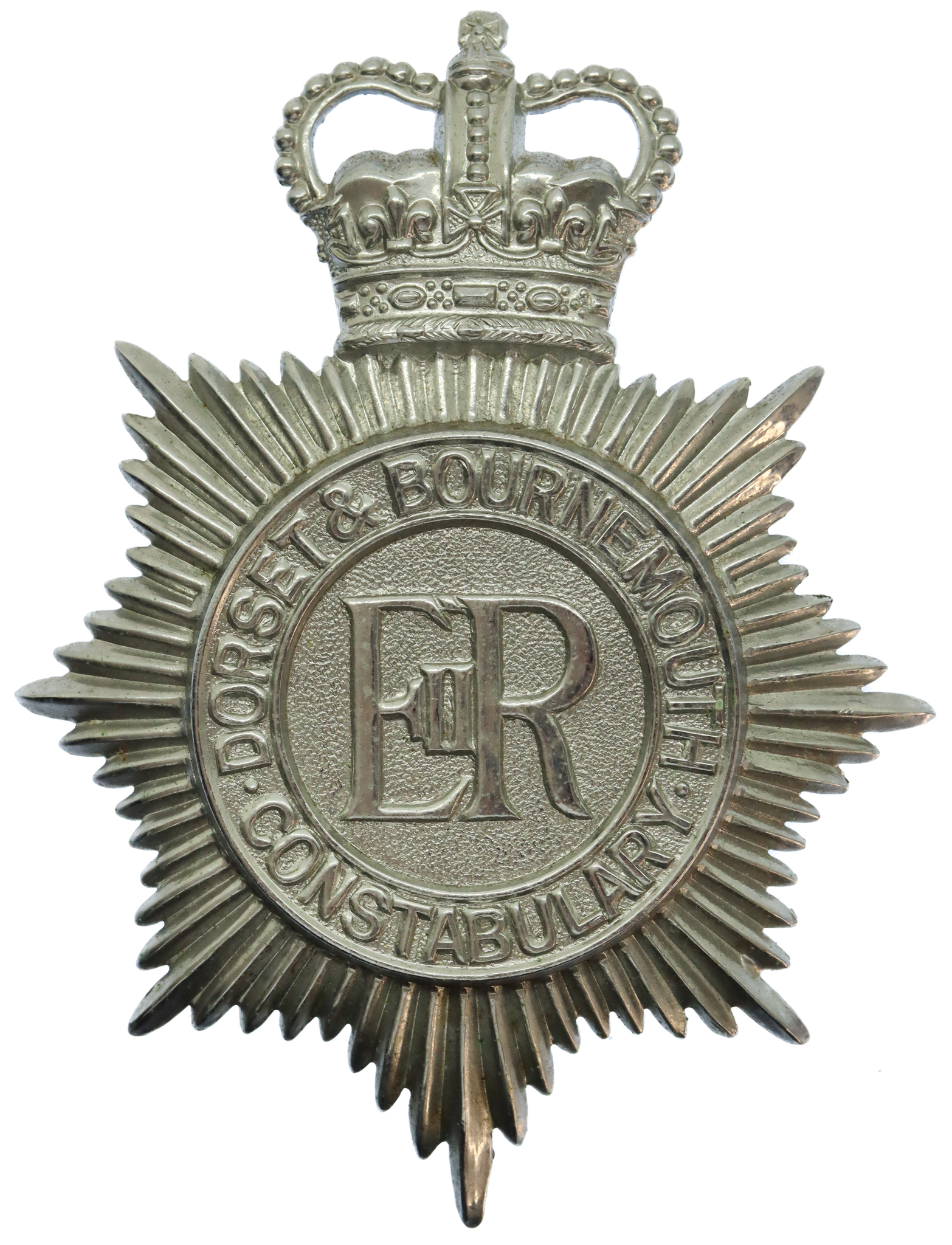 Dorset & Bournemouth Constabulary Helmet Plate - Queen's Crown