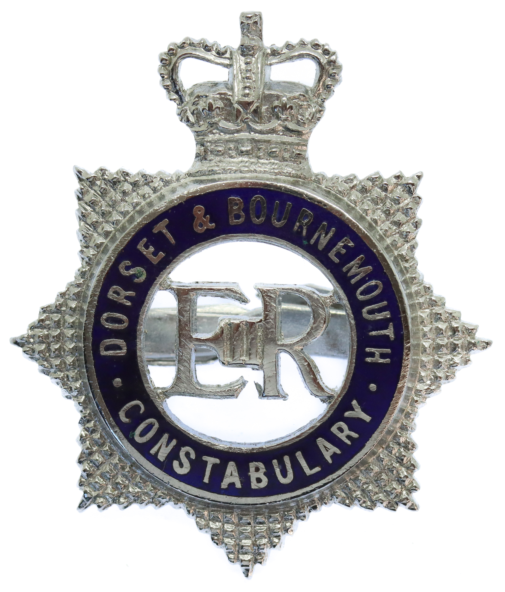 Dorset & Bournemouth Constabulary Senior Officer's Enamelled Cap Badge - Queen's Crown