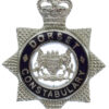 Dorset Constabulary Senior Officer's Enamelled Cap Badge - Queen's Crown