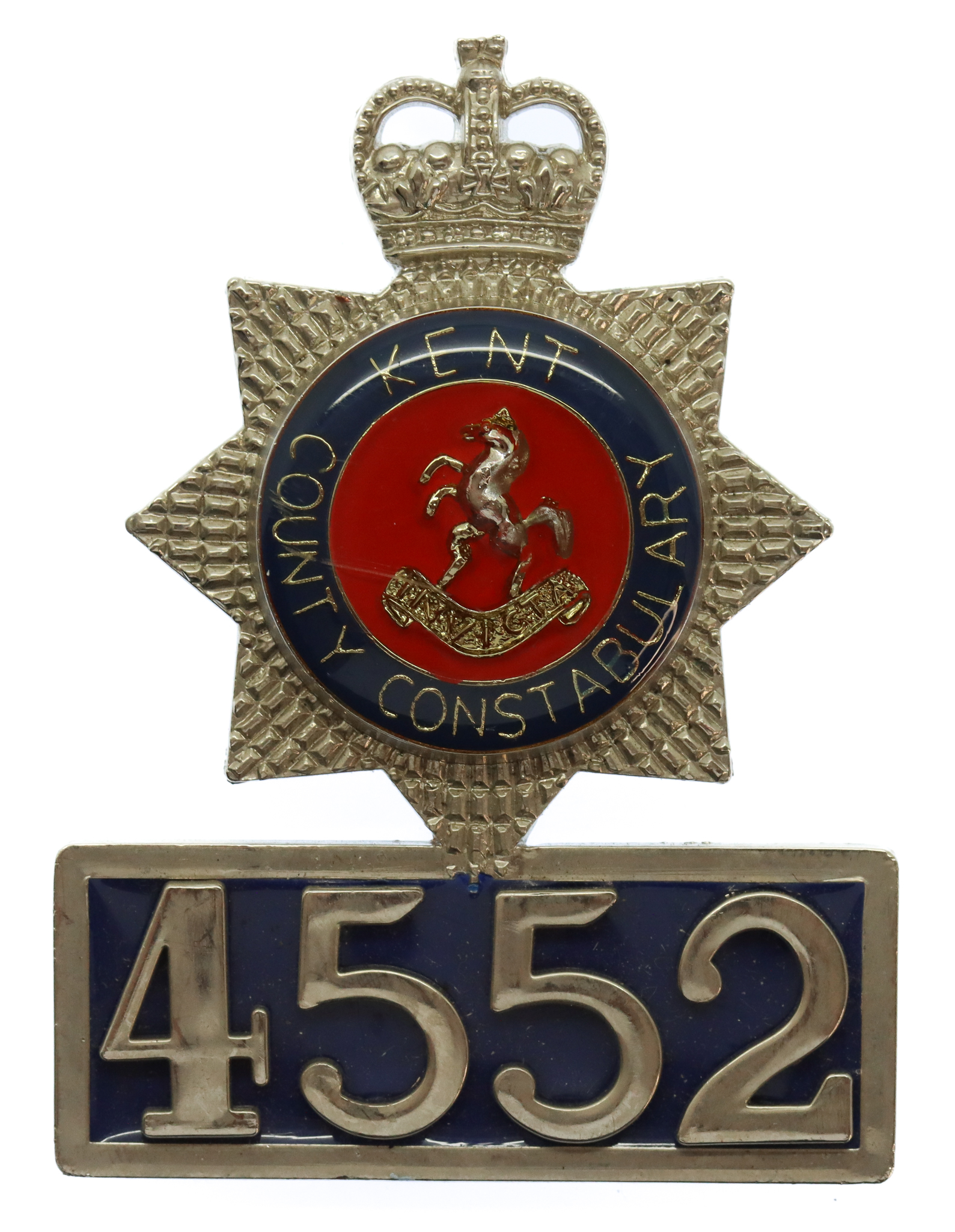 Kent County Constabulary Breast Badge - Queen's Crown